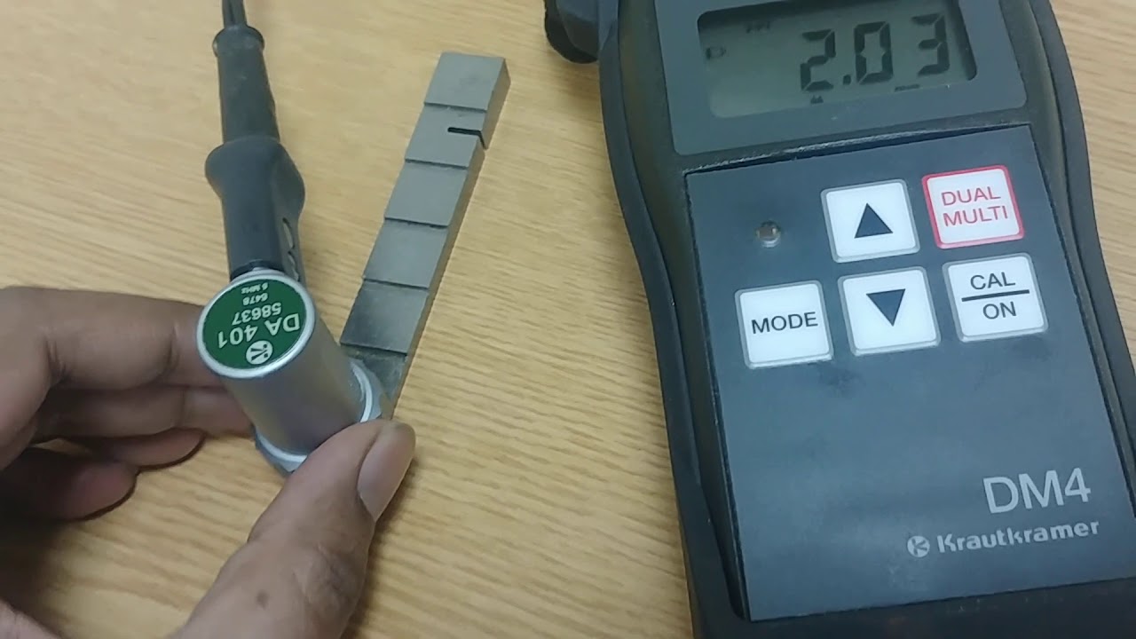 DM4 Ultrasonic thickness Guage Calibration YouTube