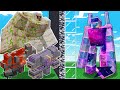 I CHEATED In a MINECRAFT GIANT IRON GOLEM AND ALL MONSTROSITY BATTLE Competition!!!