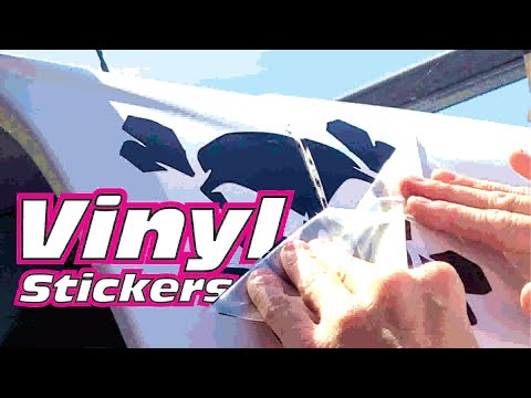 How to Make Vinyl Stickers & put stickers on correctly - #vinyl