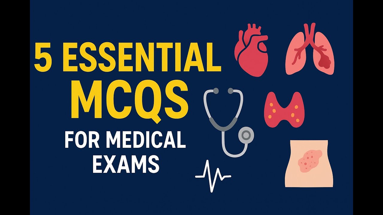 5 Essential MCQs for Medical Exams: PE, Graves, RCC, HFrEF & Dermatomyositis. Clinical Scenarios.