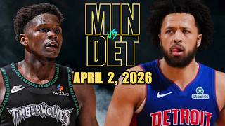 Details Minnesota Timberwolves vs Detroit Pistons Full Game Highlights – April 2, 2026 | NBA Season News