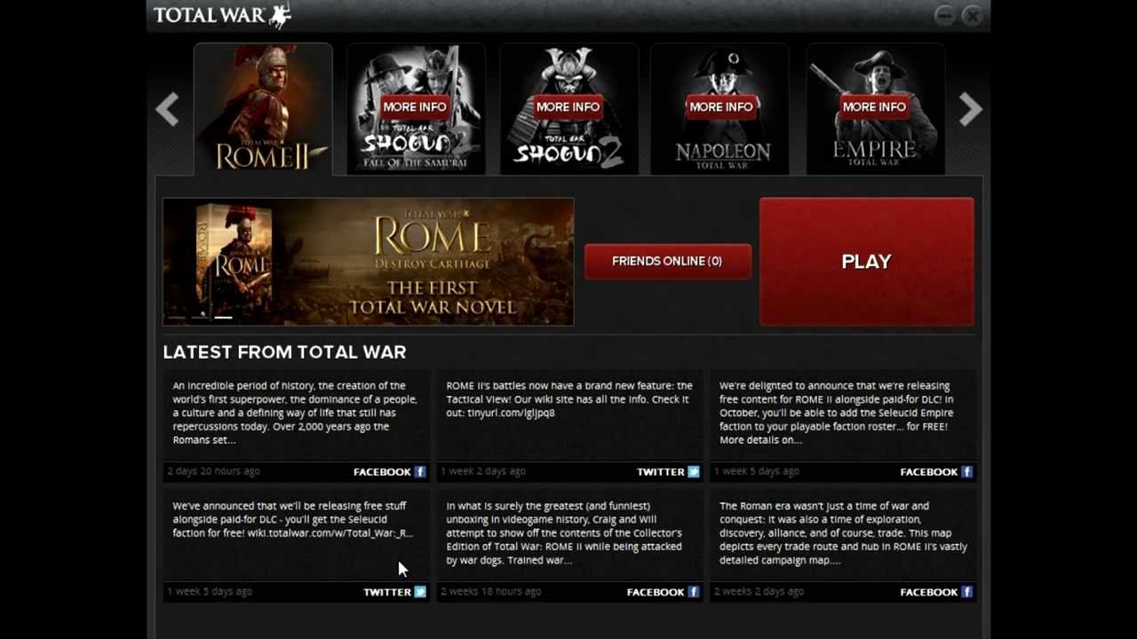 Total War Rome 2 Cant Launch Game Help Youtube Total War Rome 2 Cant Launch Game Help Youtube