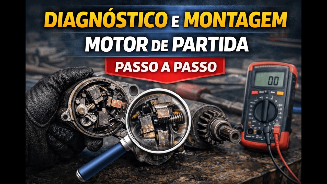 Diagnóstico e Montagem de Motor de Partida na Prática – Passo a Passo Completo