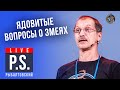 Ядовитые вопросы о змеях. Евгений Рыбалтовский. #Постскриптум "Ученые против мифов-15"