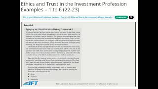 Famous Module 01 | Chapter 01 | Ethics: Ethics & Trust | V02 IFT Examples Net Worth