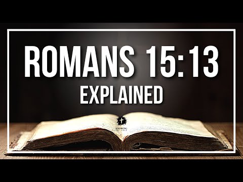 Romans 15:13 - A Powerful Verse Offering Hope, Joy, And Peace Through Trust In God 1 YouTube video thumbnail
