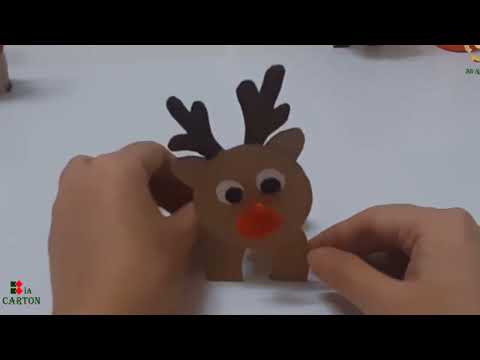 Video bìa carton|| trang trí noel bằng bìa / làm con tuần... - youtube