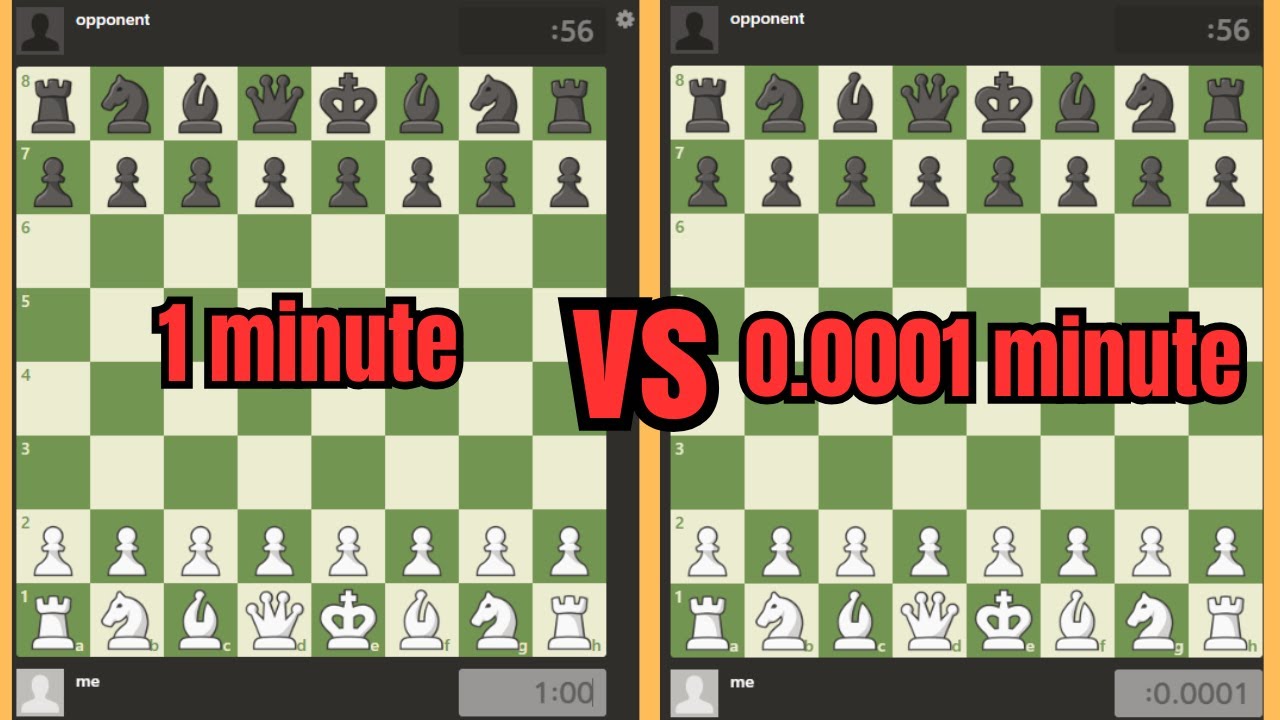 i played every bullet time control in chess