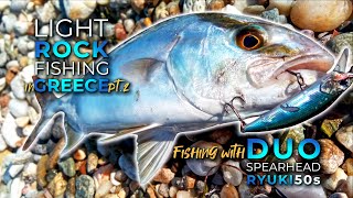 Light Rock Fishing in Greece pt2 Fishing with Duo Spearhead Ryuki 50s