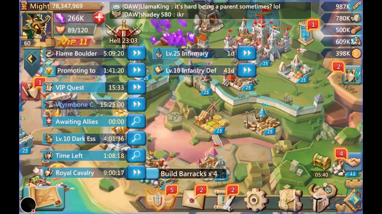 Lords Mobile! A short video on the hero challenge stages.