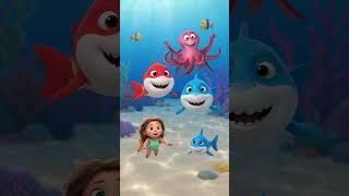 Baby Shark Nicky & Salty & Squid Squad Team And Hannah