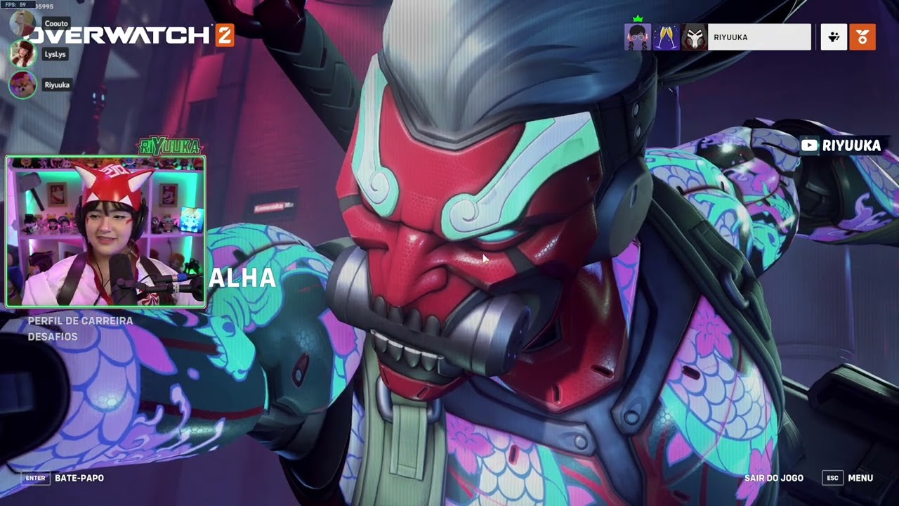 Riyuuka jogando Overwatch 2 (GAROTAS MÁGICAS) FT. MALENA & COUTO #15