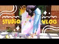 studio vlog ✸ a big painting & prepping my shop ✸