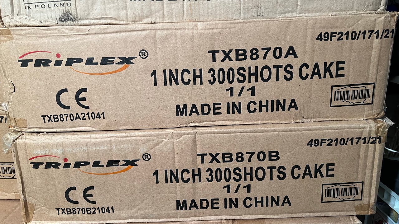 Triplex Txb 869 600 Schuss 80 Kilo Triplex - TXB870 600 shots 1” - vuurwerk - YouTube