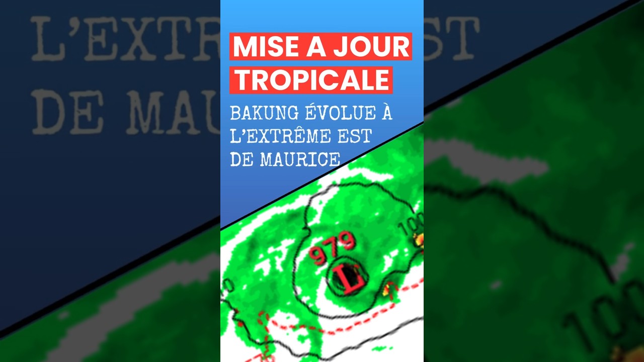 Cyclone Tropical Bakung à l'est de Maurice : impacts non prévus... #weather #maurice #cyclone