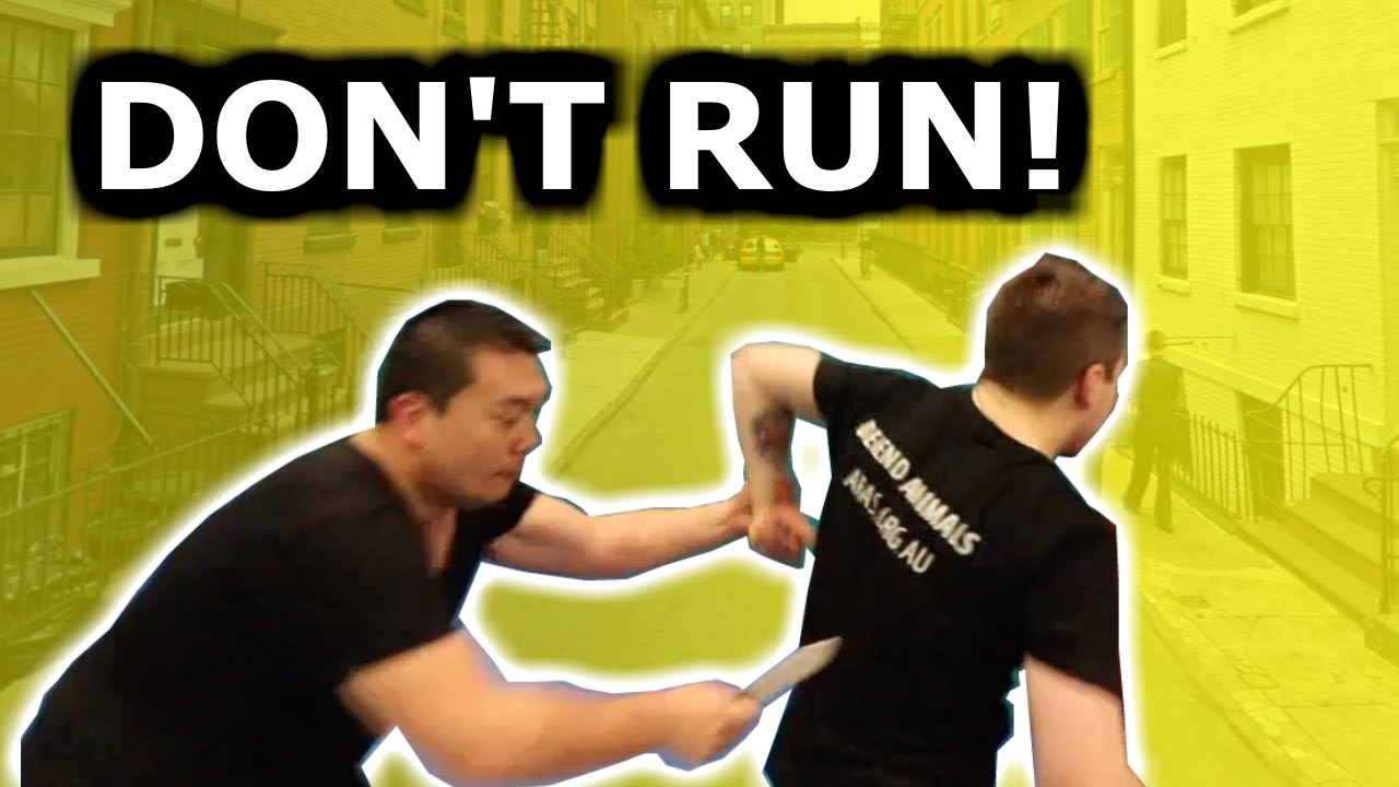 Knife attacks - should you "just run?"