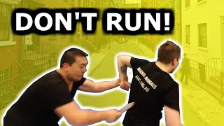 Knife attacks - should you "just run?"