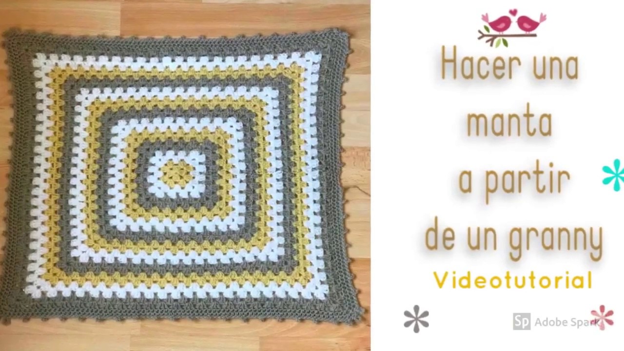 Cómo hacer una manta partiendo de un Granny square