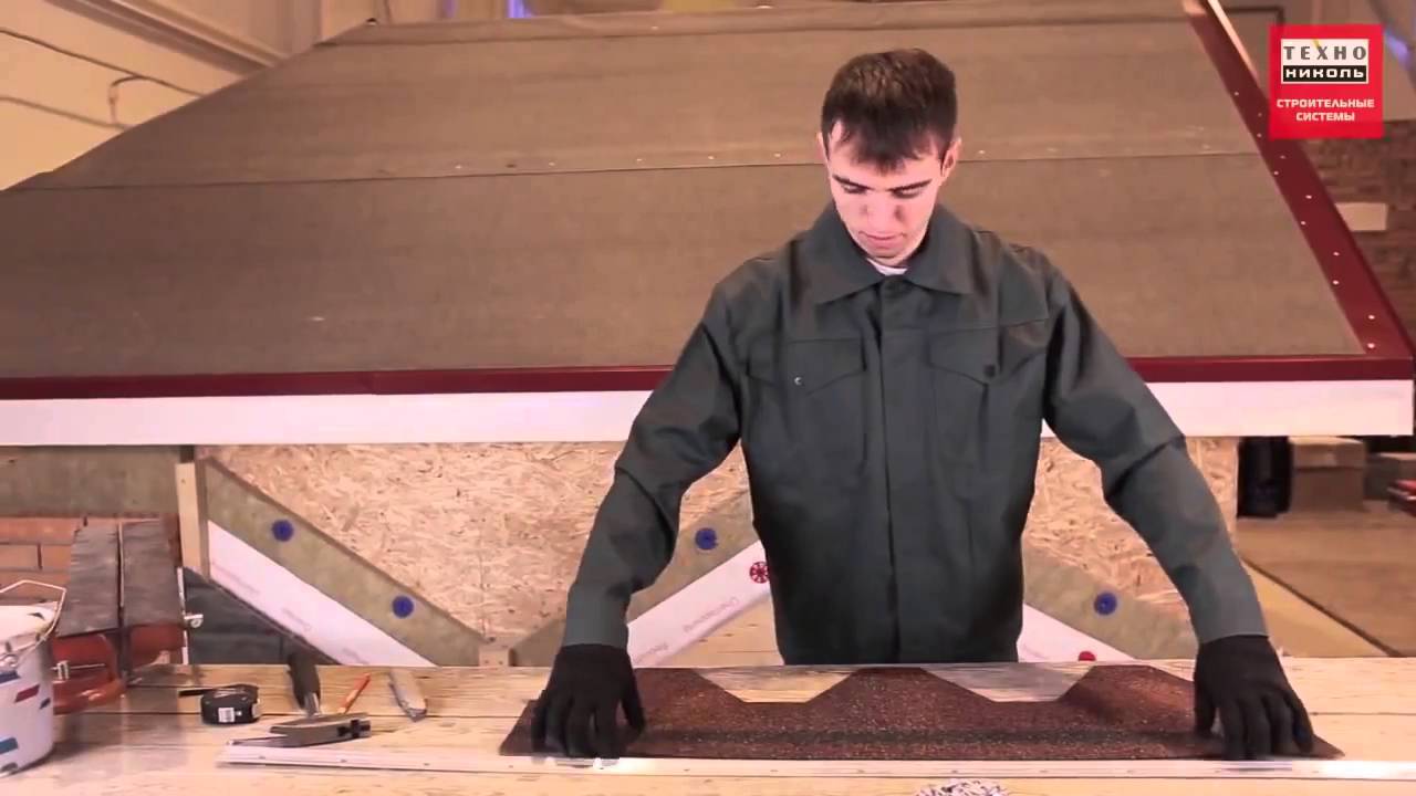 Монтаж 'черепицы Shinglas Финская - YouTube