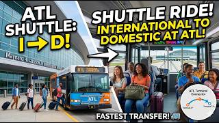 Detailed ATL Airport SHUTTLE Guide: International to Domestic! 🚐 Fastest Way Between Terminals? Information