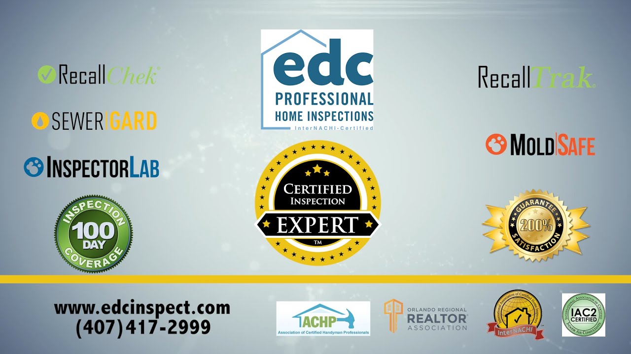 EDC Professional Home Inspections Certified Inspection Expert YouTube
