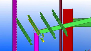 TEKLA STRUCTURE EPISODE  7 THREE POINT PLANE,GABLE FRAME