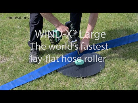 WIND-X® Large – the world's fastest portable lay flat hose roller (4k) 