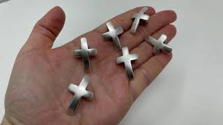 Sli̇der Beads Antique Silver Awesome Religious Cross Pendant Product Video Zm69