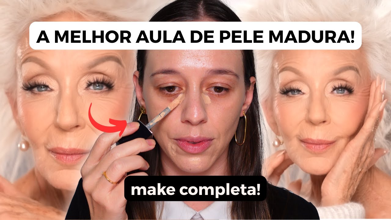 MAQUIAGEM de FESTA para PELES MADURAS | Aula Premium Completa (Passo a Passo Profissional!)