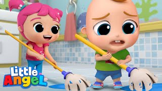 Cleanup Time | Good Habits | Little Angel Kids Songs \& Nursery Rhymes