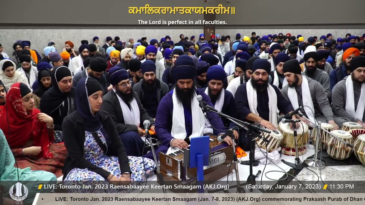 005 Bh  Pritpal Singh Jee Regina at TO Jan  2023 Raensabaayee Keerrtan Smaagam