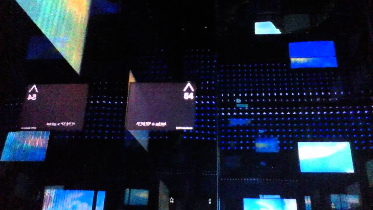 Burj Khalifa Elevator And Top View (HD)