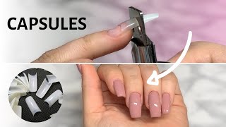 La pose d'ONGLES EN GEL avec CAPSULES