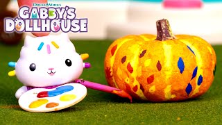 🎃 Paint Pumpkins & Learn Colors with the Gabby Cats 🎨 | GABBY'S DOLLHOUSE TOY PLAY ADVENTURES