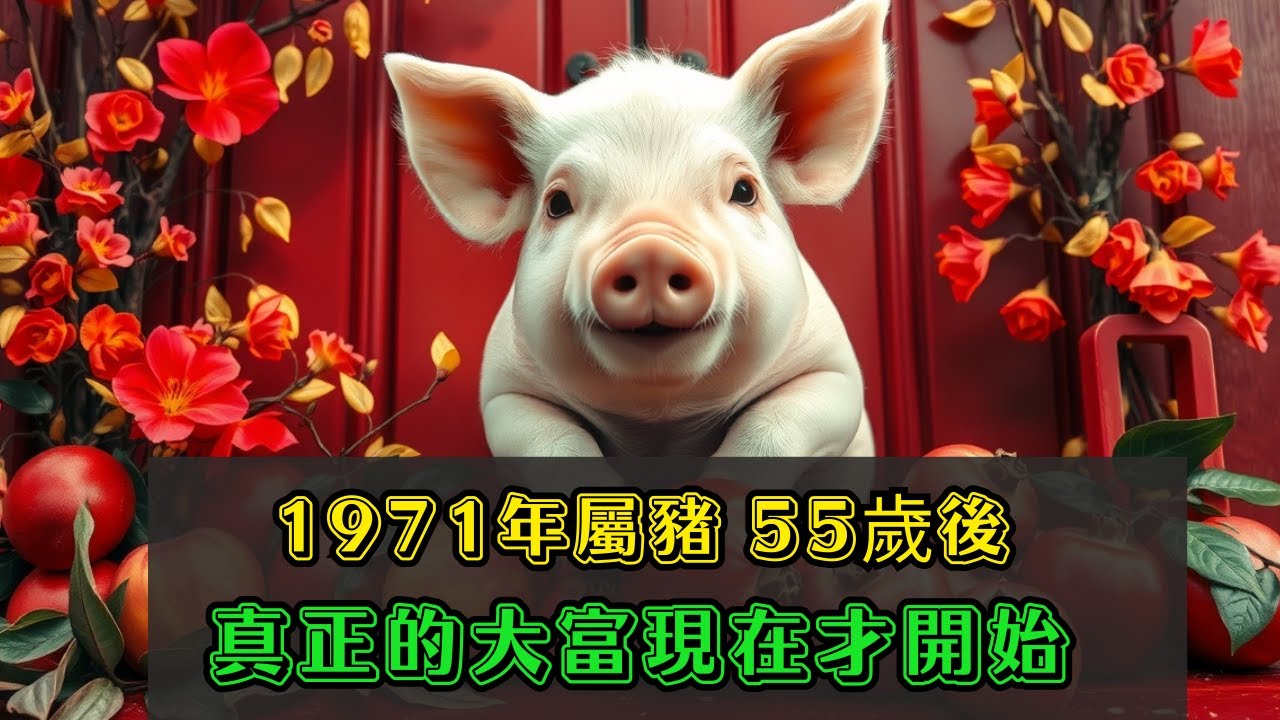 天藏金、地生財！1971年屬豬人，2026年起命盤翻面，55歲後才知道什麼叫「真富貴」！