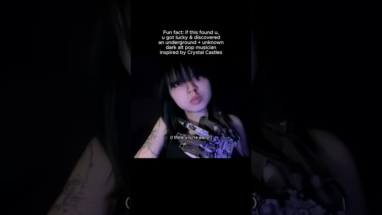 u just got lucky & found an underground dark alt pop musician