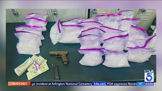 LAPD drug bust turns up 43 pounds of crystal meth, handgun, cash 
