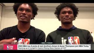 Amen & Ausar Thompson on their Year 2 leaps and first All-Star Weekend! 🔥 | NBA Today