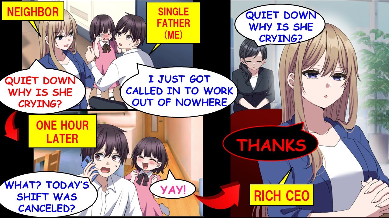 [Manga Dub] The Wealthy Hottie Next Door Is Secretly In Love With Me, A Single Father[RomCom]