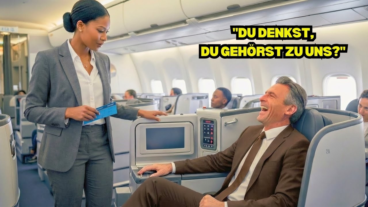 Er wies eine schwarze Frau aus der ersten Klassedann, dass sie die Fluggesellschaft kontrollierte.