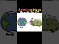 A turtle as big asthe entire Earth?!