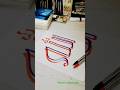 Drawing allah name calligraphy #allah #youtubeshorts #calligrphylearning #shorts