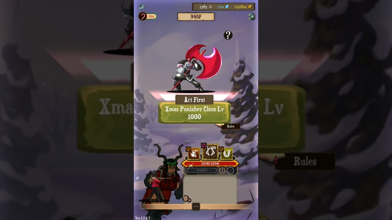 Xmas Santa Krampus Counter Master - Jobmania : Eternal Dungeon | Farming Candy Canes till 990F