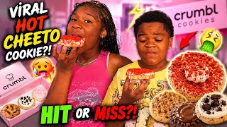 🔥 VIRAL Hot Cheeto Cookie Was DISGUSTING?! 🤢🍪 | Lala 💕 & Cinco Try Crumbl’s NEW Flavors!