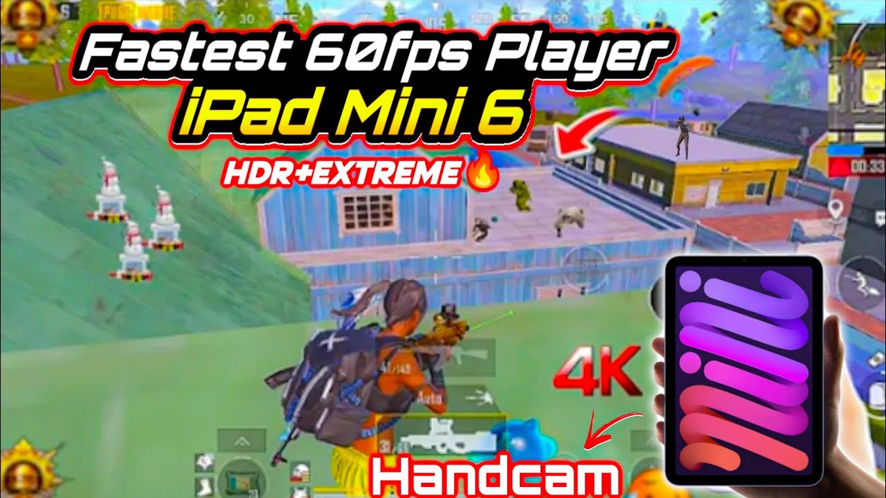 iPAD MINI 6 PUBG|BGMI TEST🔥 HDR+Extreme 5 Finger Livik Gameplay😍 iOS 26.1