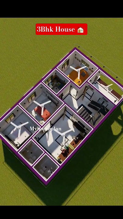3Bhk House Design 🏠 #Ghar #home #trends