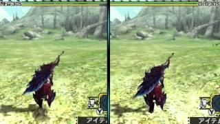 Monster Hunter Cross ¦MHX¦: New 3DS vs 3DS Graphics Comparison