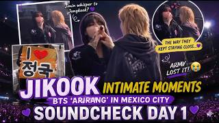 JIKOOK INTIMATE MOMENTS During BTS ARIRANG Mexico City Soundcheck Day 1 Left ARMY Emotional 💜 screenshot 1