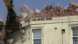 Demolition of the Barry Building at The Royal Sussex County Hospital (4K)