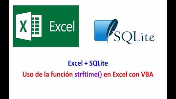 Excel + SQLite - Función strftime en Excel VBA Cap. Nº 13